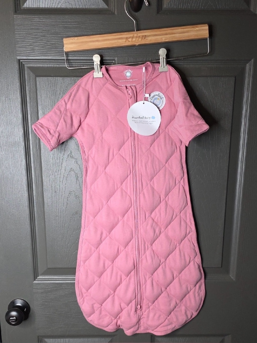 Dreamland Quilted Pink Sleep Sack Pajamas - Zipper Front NEW 6-9 Months